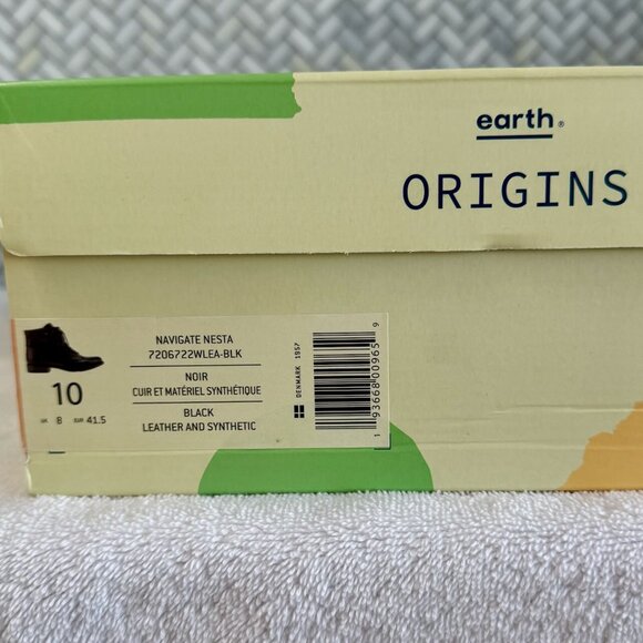 Earth Origins Ankle Boot 10m Navigate Nesta - Black - BNWT - Picture 11 of 13